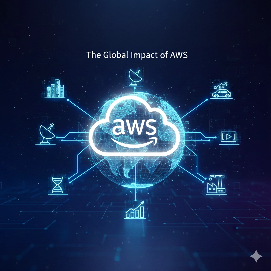 光り輝くデジタルネットワークのラインが世界中に広がり、地球全体を結びつけているクラウドコンピューティングのイメージ